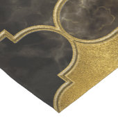 Chemin De Table Court Marbre noir et or marocain (Coin)