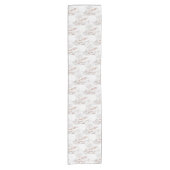 Chemin De Table Court Marbre rose de veine d'or (Devant)