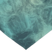 Chemin De Table Court Marbre turquoise Abstrait (Coin)