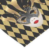 Chemin De Table Court Mardi Gras Coureur de table de masque (Coin)