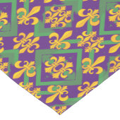 Chemin De Table Court Mardi Gras Fleur de lis (Coin)