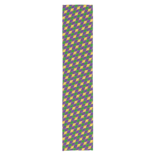 Chemin De Table Court Mardi Gras Harlequin Motif de table Diamond Runner (Devant)