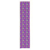 Chemin De Table Court Mardi Gras Masque Vert Or Purple Clown Casquette C (Devant)