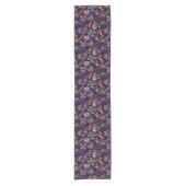 Chemin De Table Court Mardi Gras Motif violet (Devant)