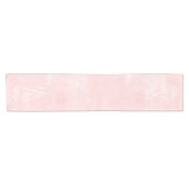 Chemin De Table Court Mariage d'aquarelle rose vif moderne (Horizontal)