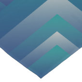 Chemin De Table Court Marine gris turquoise (Coin)