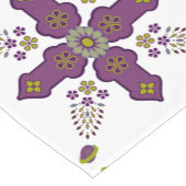 Chemin De Table Court Marocain Fleur Printemps Arabesque Croix Tablerunn (Coin)