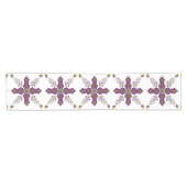 Chemin De Table Court Marocain Fleur Printemps Arabesque Croix Tablerunn (Horizontal)