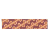 Chemin De Table Court Maroon Rouge Orange Cercles Fusion Art Motif (Horizontal)