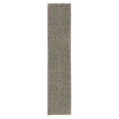 Chemin De Table Court Marron et noir tweed  (Devant)