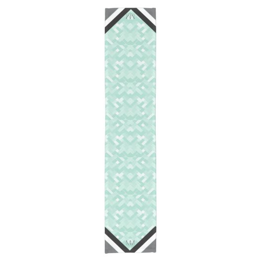 Chemin De Table Court MbM HOME Table Runner - Mint Madness (Devant)