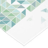 Chemin De Table Court MCM Géométrique Bleu Vert Motif moderne (Coin)