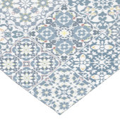 Chemin De Table Court Mediterranean Tiles, Moroccan, Majolica, Azulejo (Coin)