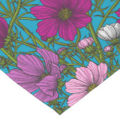 Chemin De Table Court Mélange cosmos bleu (Coin)