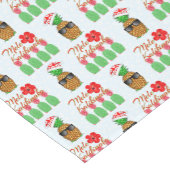 Chemin De Table Court Mele Kalikimaka Hawaiian Pineappy Joyeux Noël (Coin)