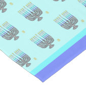 Chemin De Table Court Menorahs Whimsical 14" X 72" Table Runner (Coin)