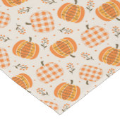 Chemin De Table Court Menu Thanksgiving Citrouille En vichy Table Runner (Coin)