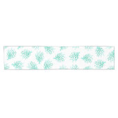 Chemin De Table Court Mer Côtière Vert Gradient Coraux & Blanc (Horizontal)