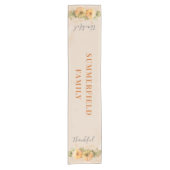 Chemin De Table Court Merci Citrouille de famille Thanksgiving Dîner (Devant)