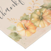 Chemin De Table Court Merci Citrouille de famille Thanksgiving Dîner (Coin)