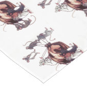 CHEMIN DE TABLE COURT MERCI MICE STEAL TURKEY (Coin)