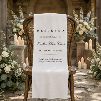 Chemin De Table Court Mère de la mariée Script Linge Mariage