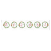 Chemin De Table Court Merry & Bright Christmas Wreath (Horizontal)