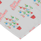 Chemin De Table Court Merry Christmas (Coin)