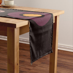Chemin De Table Court Mi-siècle moderne automne géométrique
