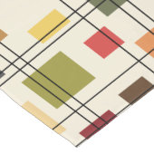 Chemin De Table Court Mi-siècle moderne géométrique 1 (Coin)