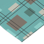 Chemin De Table Court Mi-siècle moderne géométrique 8 (Coin)