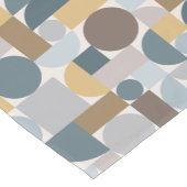 Chemin De Table Court Mi-siècle moderne Géométrique Or Bleu (Coin)