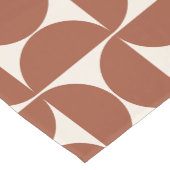 Chemin De Table Court Mi-siècle Moderne Motif rouille Terracotta (Coin)