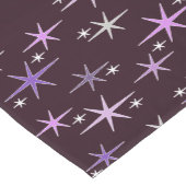 Chemin De Table Court Mi-siècle moderne Star Sky Purple (Coin)