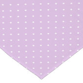 Chemin De Table Court Micro pois blanc - Douce lilas (Coin)