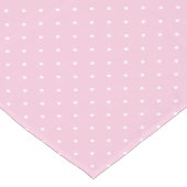 Chemin De Table Court Micro Polka Dot White - Light Pink (Coin)