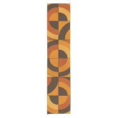 Chemin De Table Court Mid Century Modern Geometric Abstract Pattern (Devant)