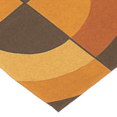 Chemin De Table Court Mid Century Modern Geometric Abstract Pattern (Coin)