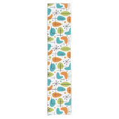 Chemin De Table Court Mid Century Modern Starburst Pattern (Devant)