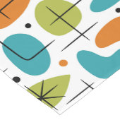 Chemin De Table Court Mid Century Modern Starburst Pattern (Coin)