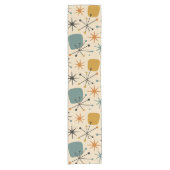 Chemin De Table Court Mid Century Modern Starburst Pattern (Devant)