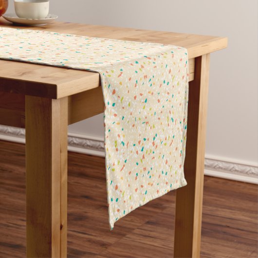 Chemin De Table Court Mid Century Moderne Terrazzo Multi Runner (In Situ)