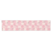 Chemin De Table Court Midcentury Pattern Oblongs Pink Vanilla (Horizontal)