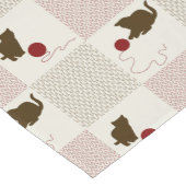 Chemin De Table Court Milieux de chatons (Coin)