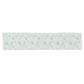 Chemin De Table Court Mini pastèque botanique gris bleu doux (Horizontal)