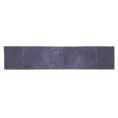 Chemin De Table Court Minuit Indigo Romance | Satiny Grunge Damask (Horizontal)