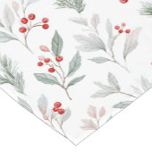 Chemin De Table Court Mistletoe and Holly Berries Pattern (Coin)