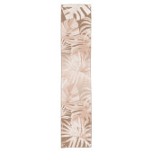 Chemin De Table Court Mocha Boho Tropical feuille design runner (Devant)
