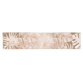 Chemin De Table Court Mocha Boho Tropical feuille design runner (Horizontal)