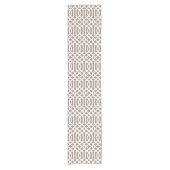 Chemin De Table Court Mocha Trellis Brown (Devant)